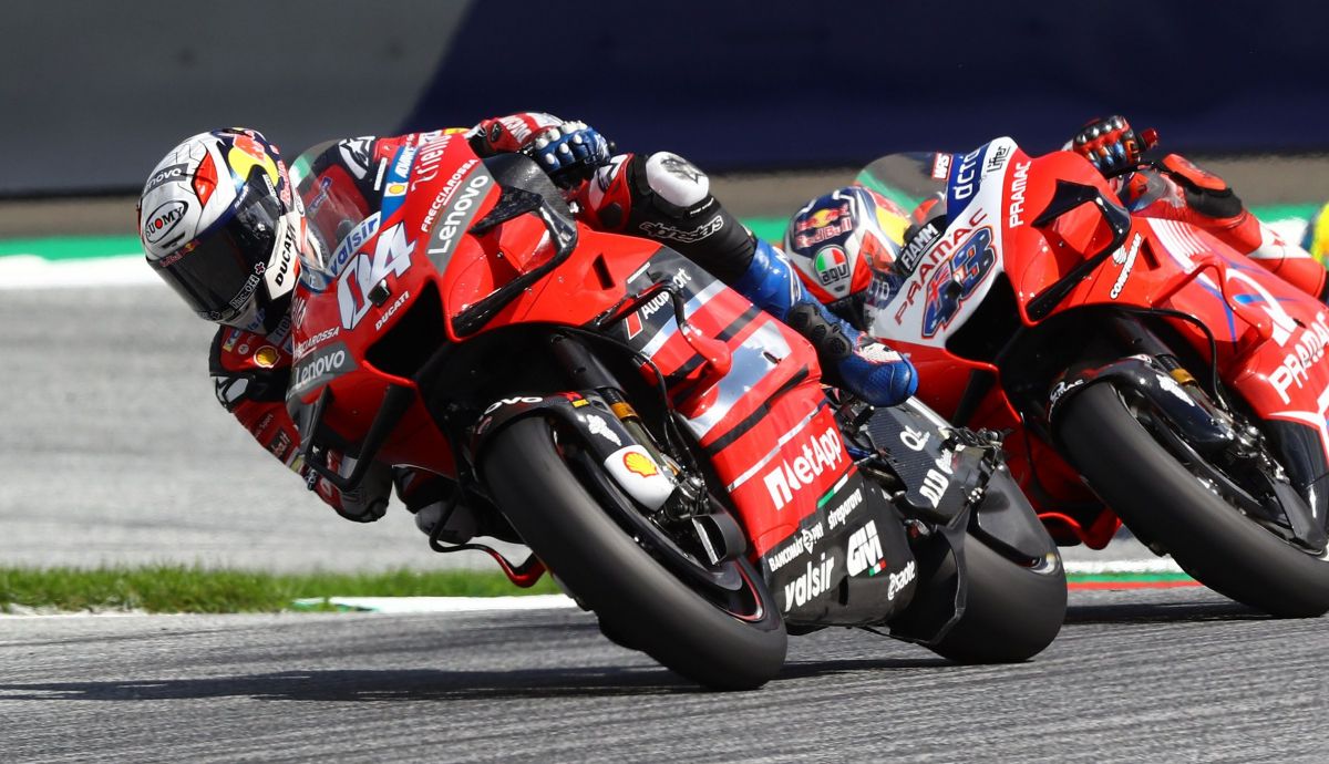 Andrea Dovizioso y Jack Miller en el Red Bull Ring.