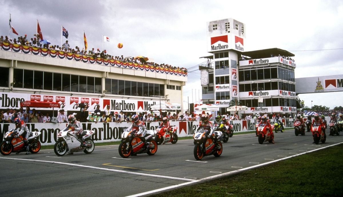 Parrilla de salida de 500cc en Shah Alam 1996