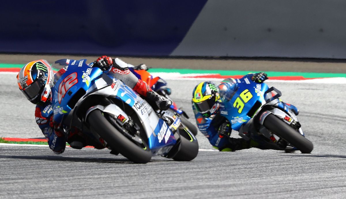 Alex Rins y Joan Mir en el GP de Austria