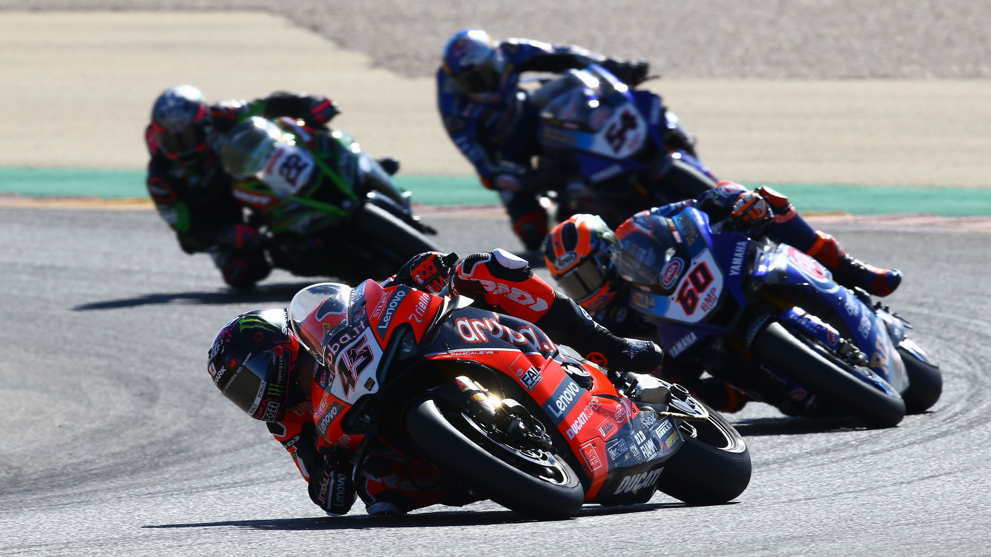 Scott Redding, Michael VD Mark, Toprak Razgatlioglu y Alex Lowes