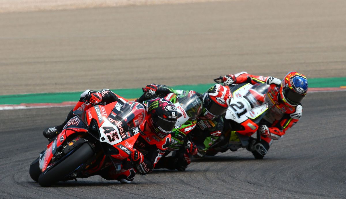 Scott Redding, Jonathan Rea y Michael Rinaldi Scott Redding, Jonathan Rea y Michael Rinaldi
