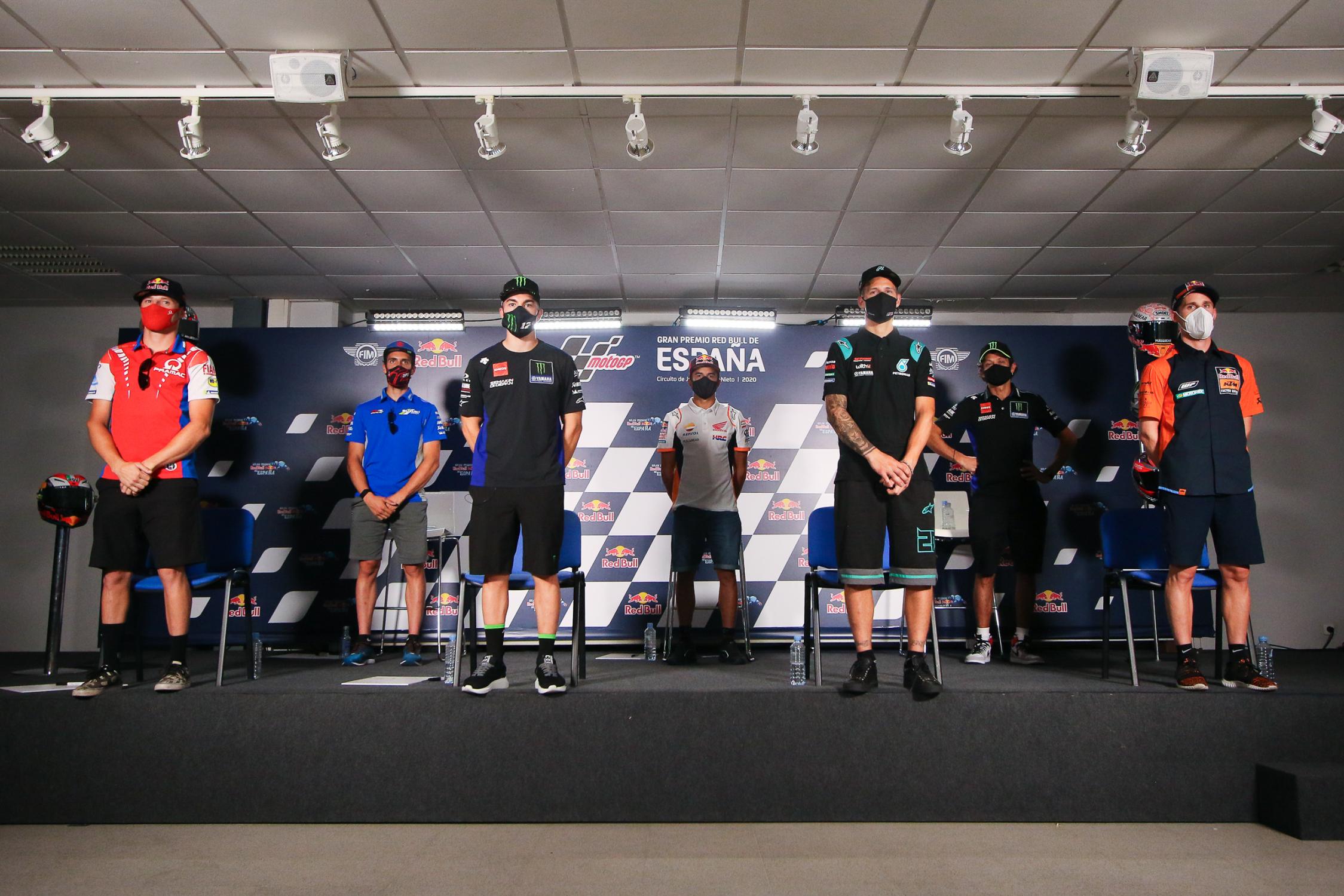 Las mascarillas son obligatorias dentro de la burbuja de MotoGP