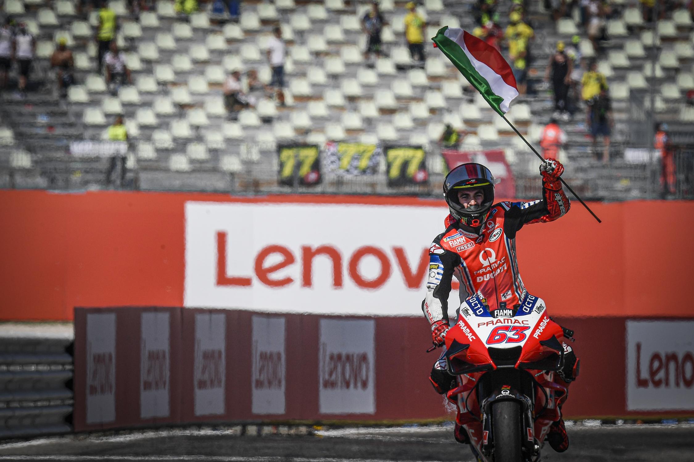 Pecco Bagnaia ha conseguido en Misano su primer podio en la categoría de MotoGP