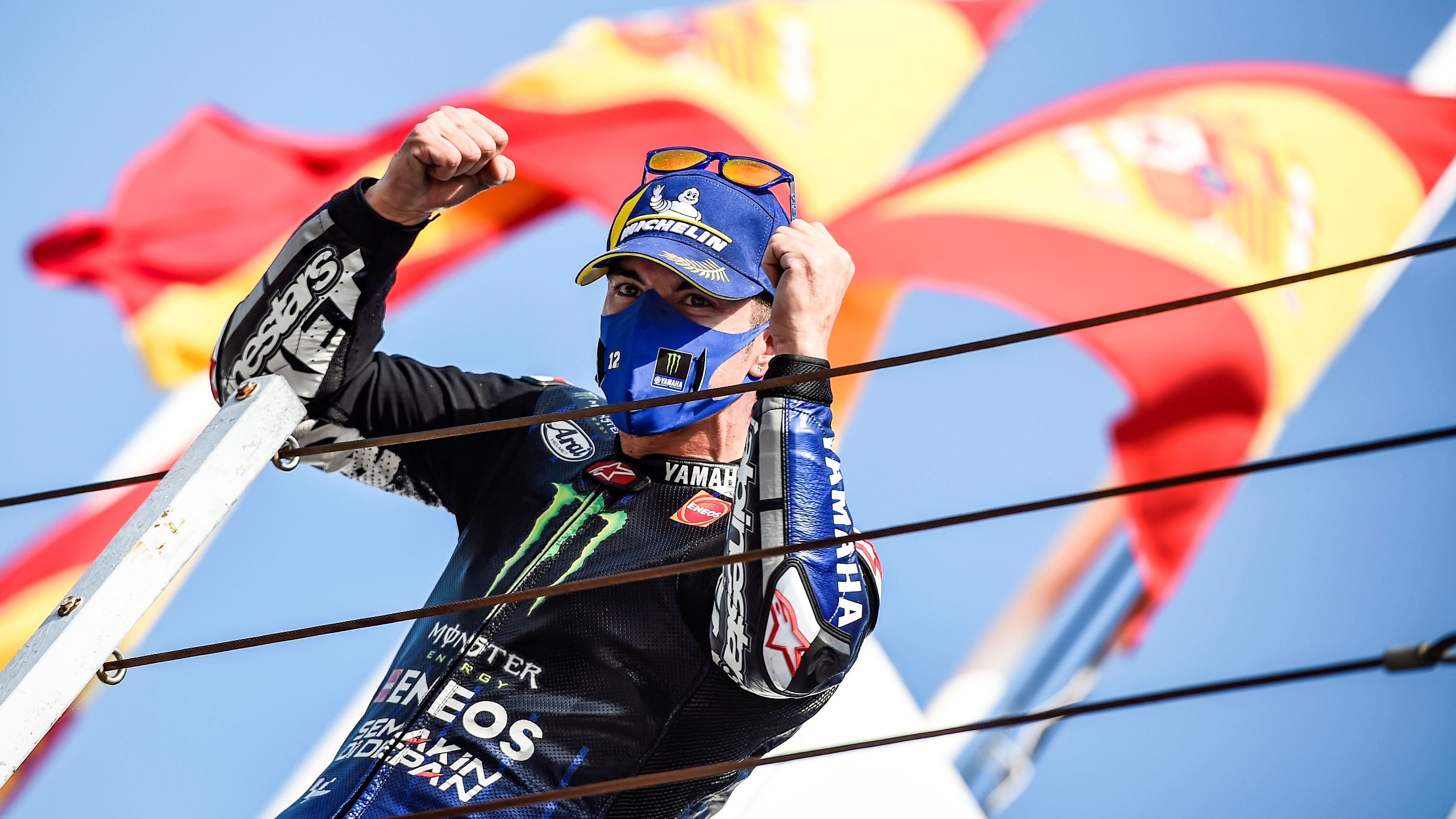 Maverick Viñales comandó el primer triplete español de 2020