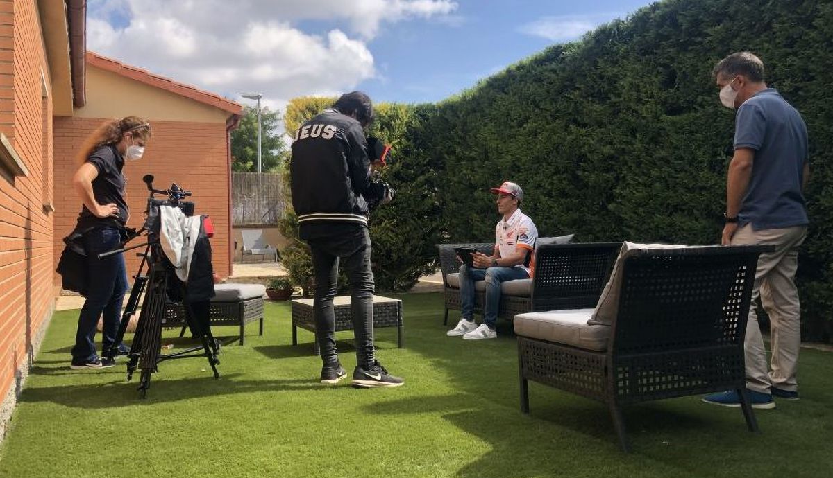 Grabación de la entrevista a Marc Márquez Grabación de la entrevista a Marc Márquez