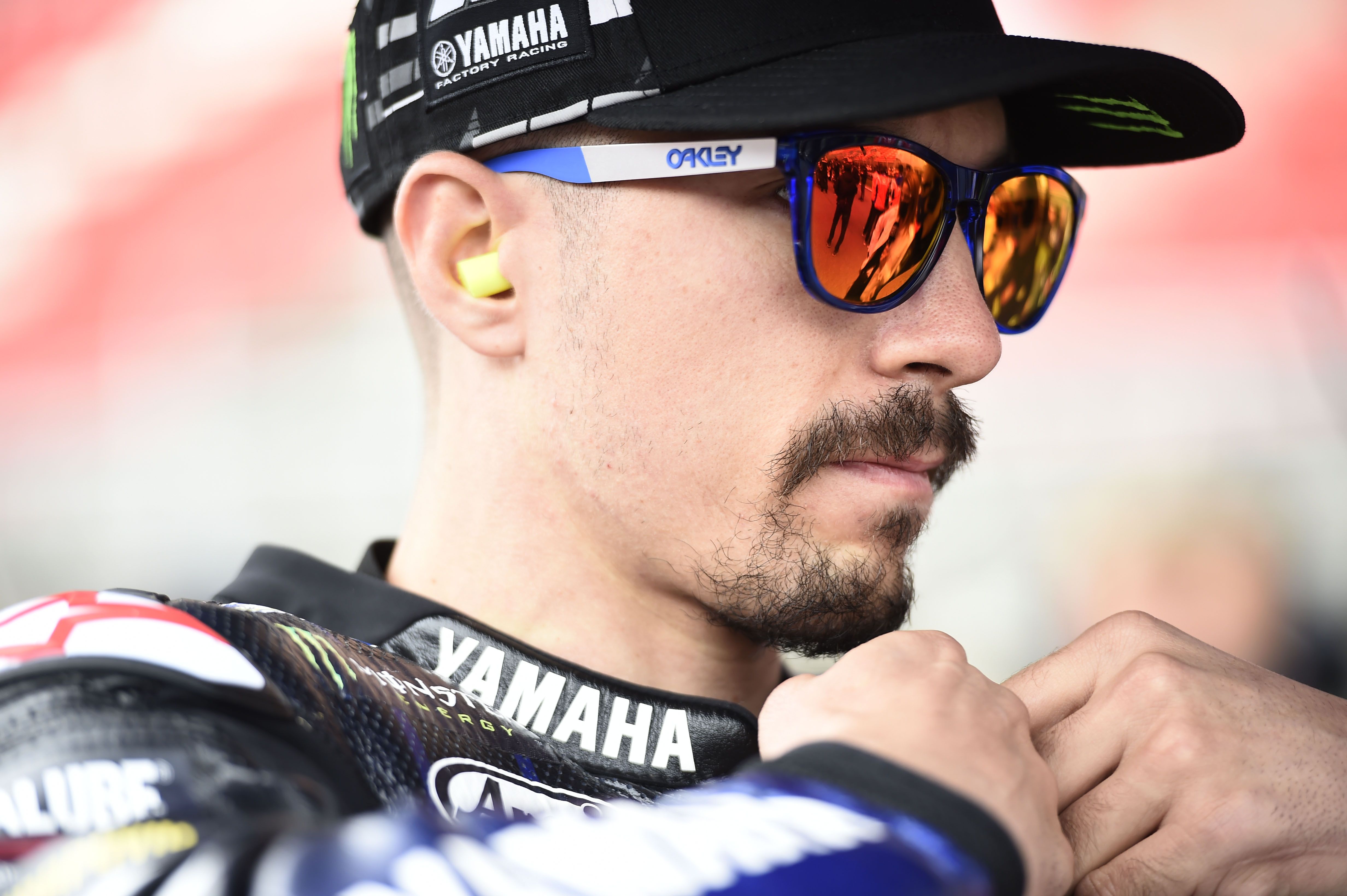 Maverick Viñales en la parrilla del Gran Premio de Cataluña.
