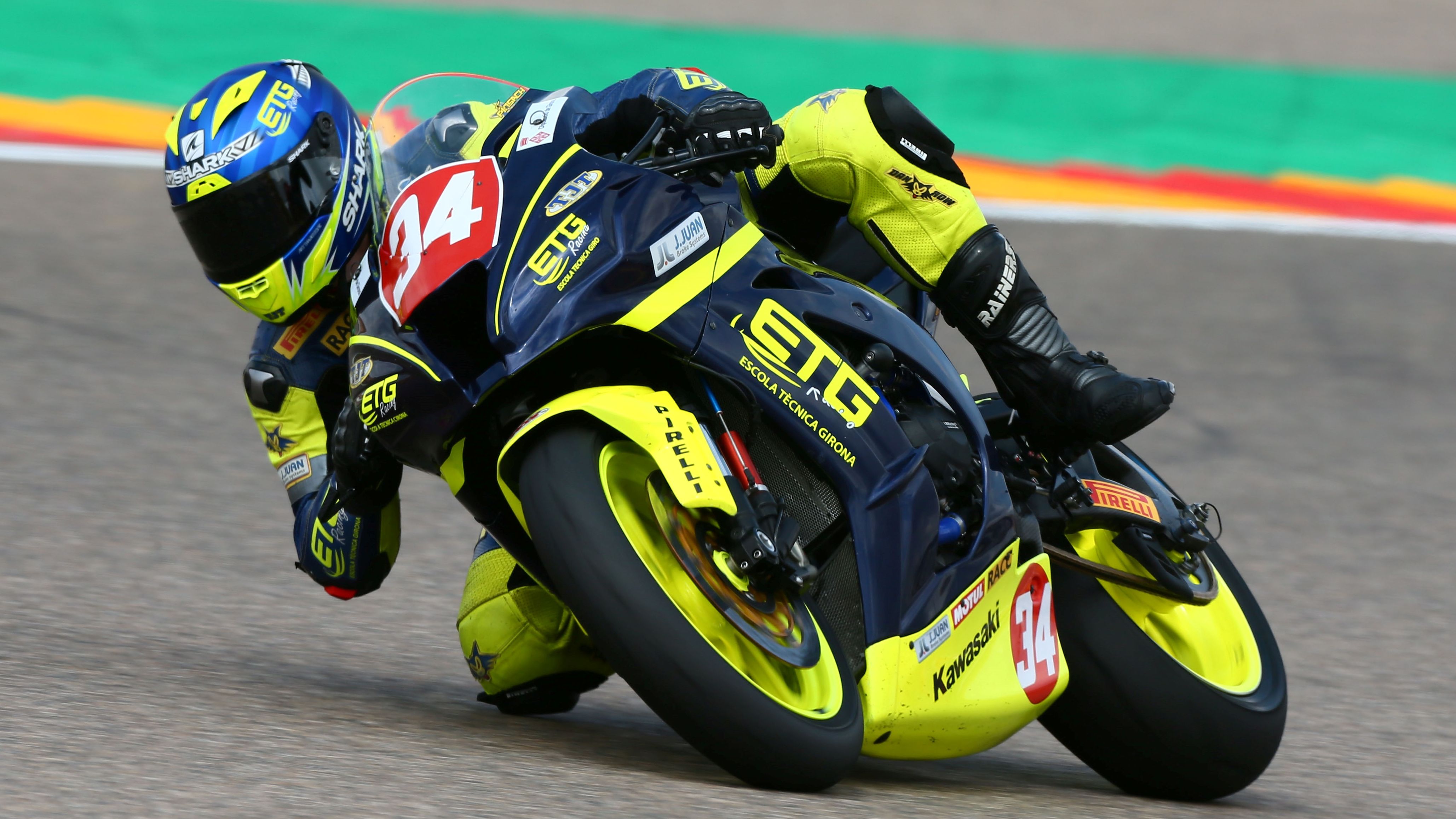 Xavi Pinsach en la carrera de Aragón 2018 del Europeo de Superstock 1000