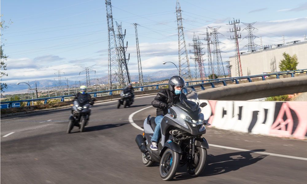 Prueba interurbana de la Yamaha Tricity 300