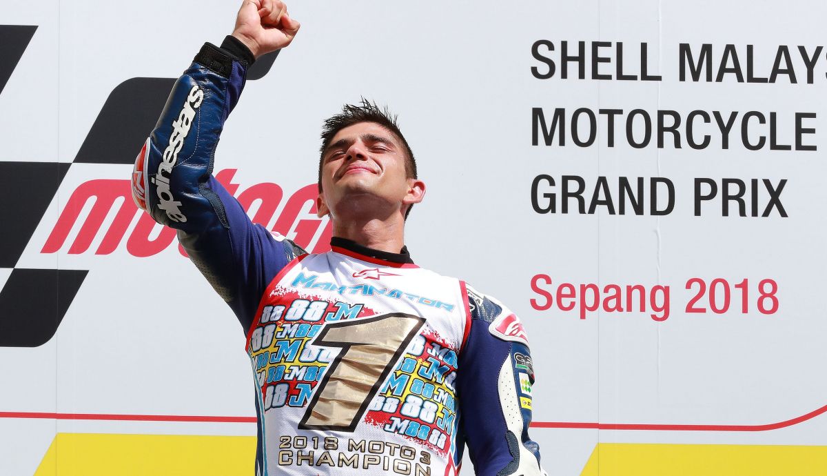 Jorge Martín se proclamó campeón del mundo de Moto3 en 2018