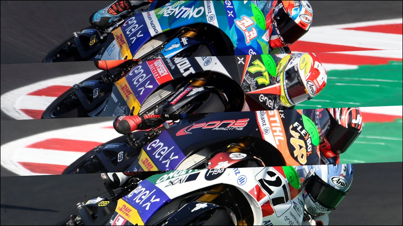 Matteo Ferrari, Dominique Aegerter, Jordi Torres y Mattia Casadei se juegan el título de MotoE