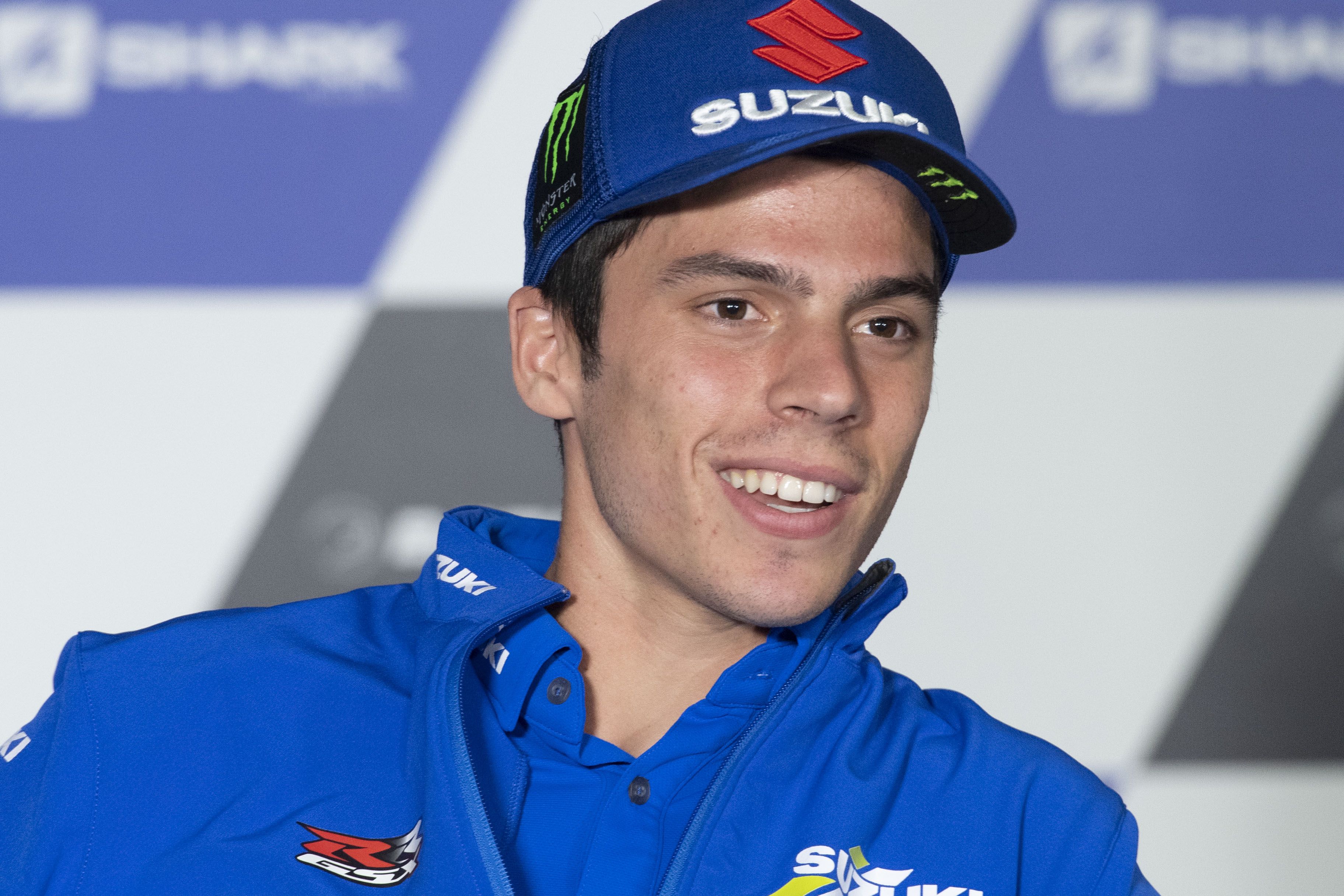 Joan Mir durante la rueda de prensa del Gran Premio de Francia.