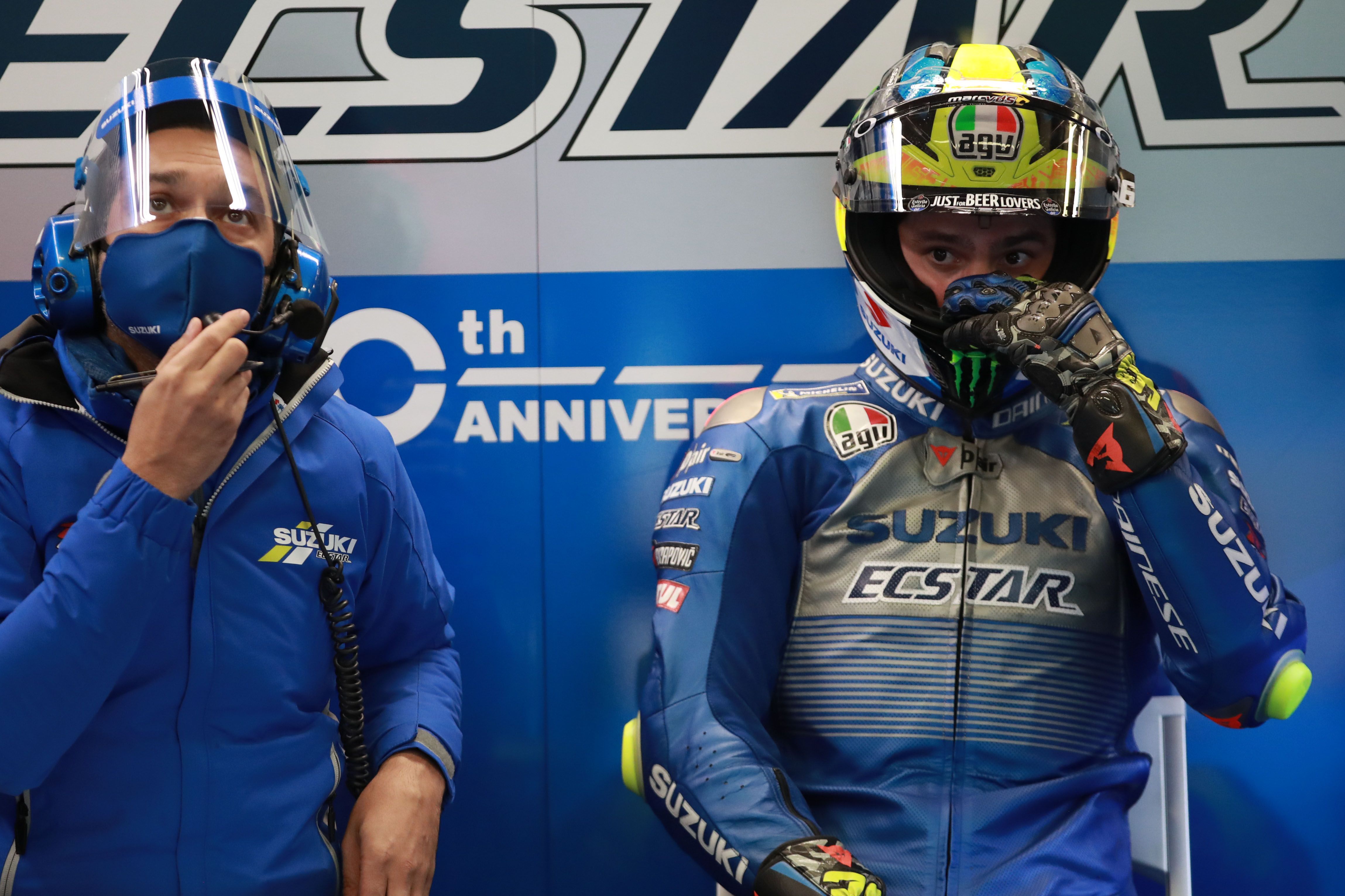 Joan Mir no ha encontrado la forma de ir rápido con la Suzuki en el circuito de Le Mans.