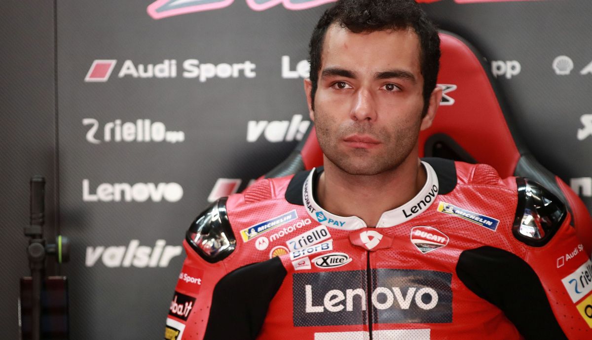 Danilo Petrucci en el box de Ducati Danilo Petrucci en el box de Ducati