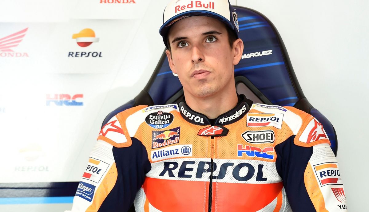 Alex Márquez en el box del Repsol Honda Alex Márquez en el box del Repsol Honda