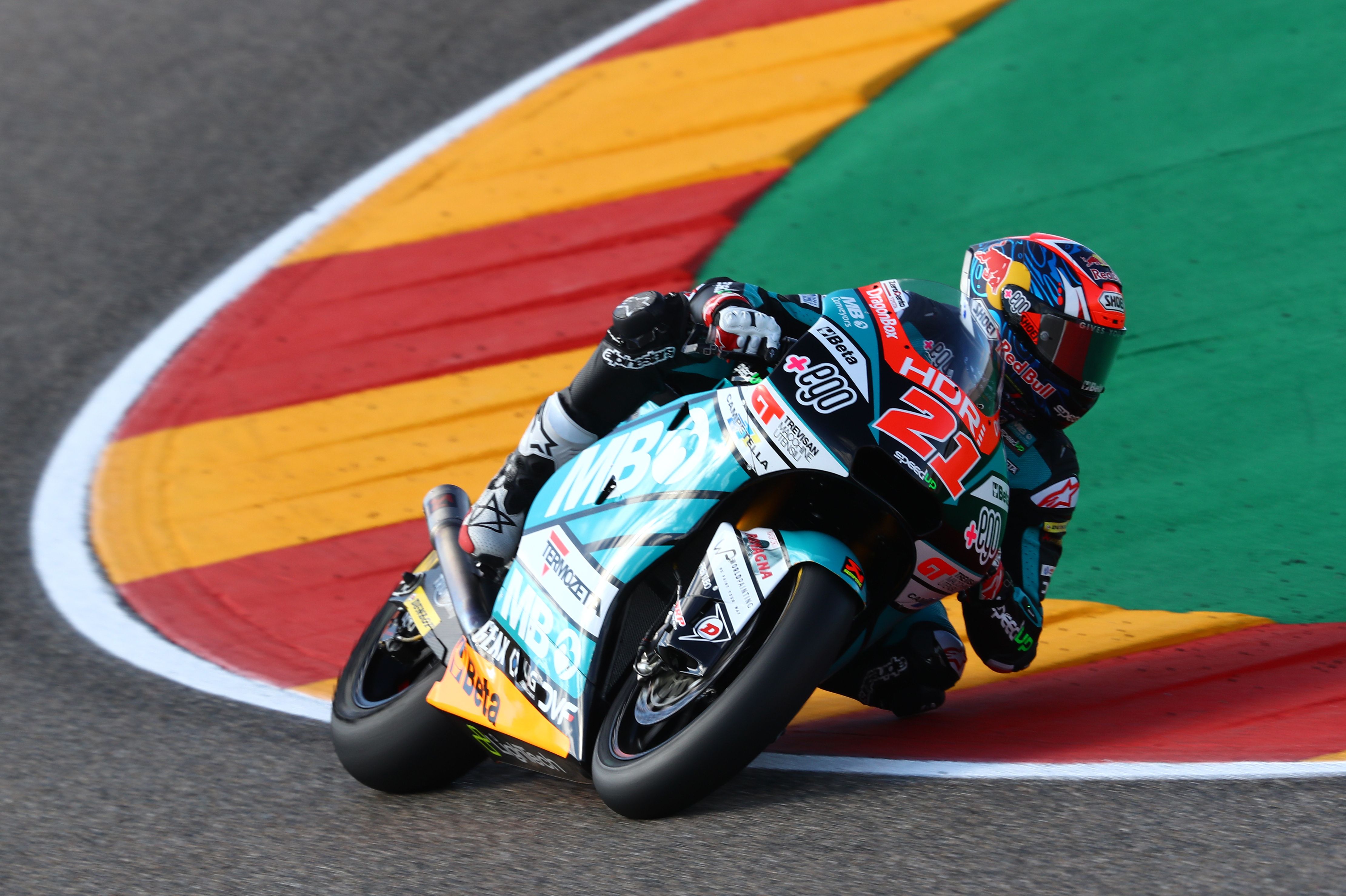 Fabio Di Giannantonio con su Speed Up en el trazado de MotorLand Aragón.