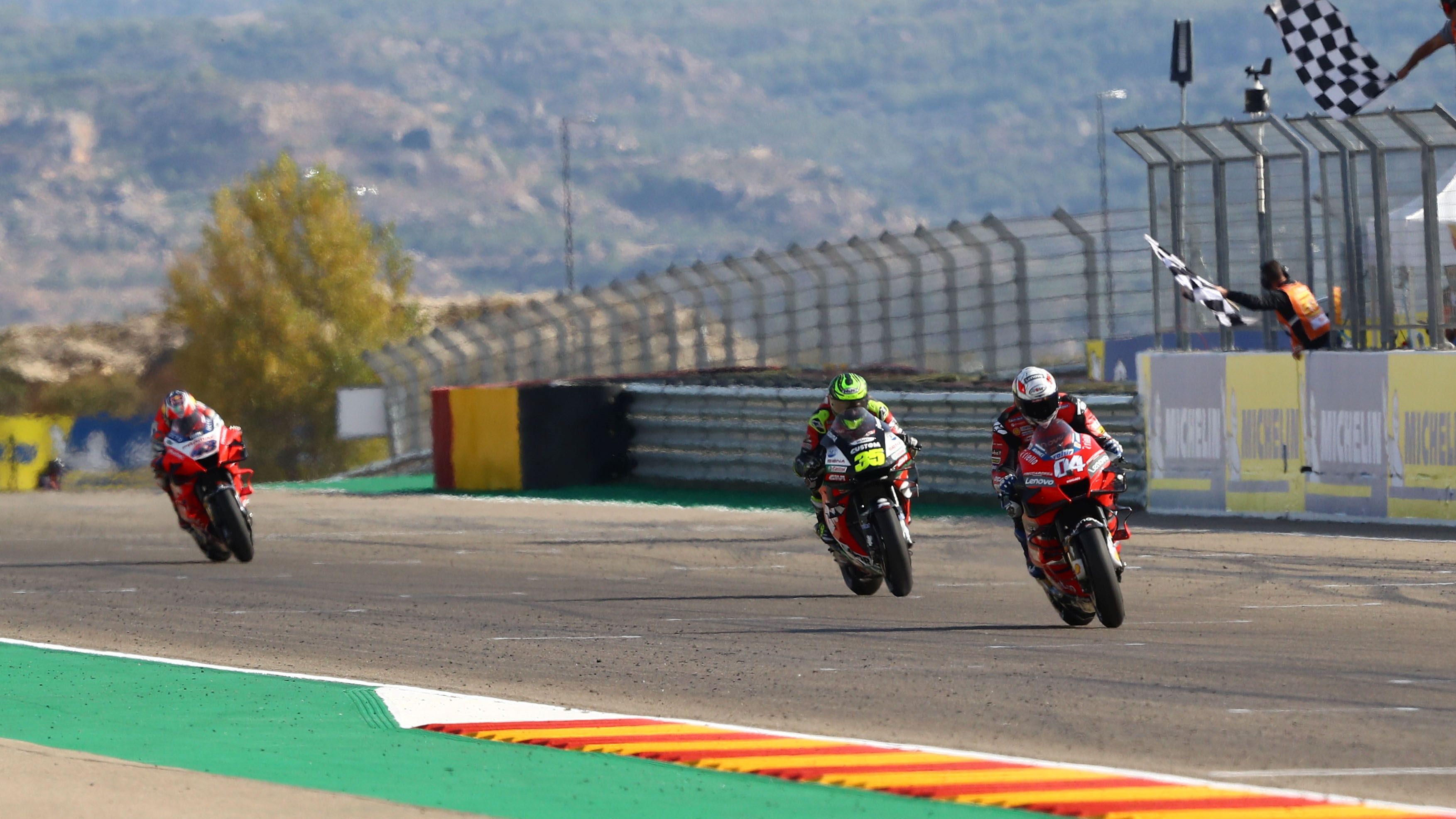 Andrea Dovizioso entra séptimo delante de Cal Crutchlow y Jack Miller