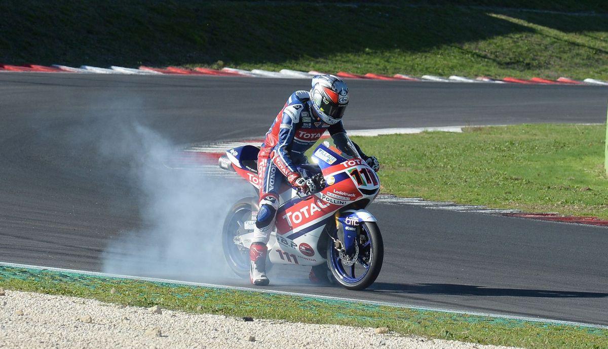 Kevin Zannoni festeja su título de Moto3