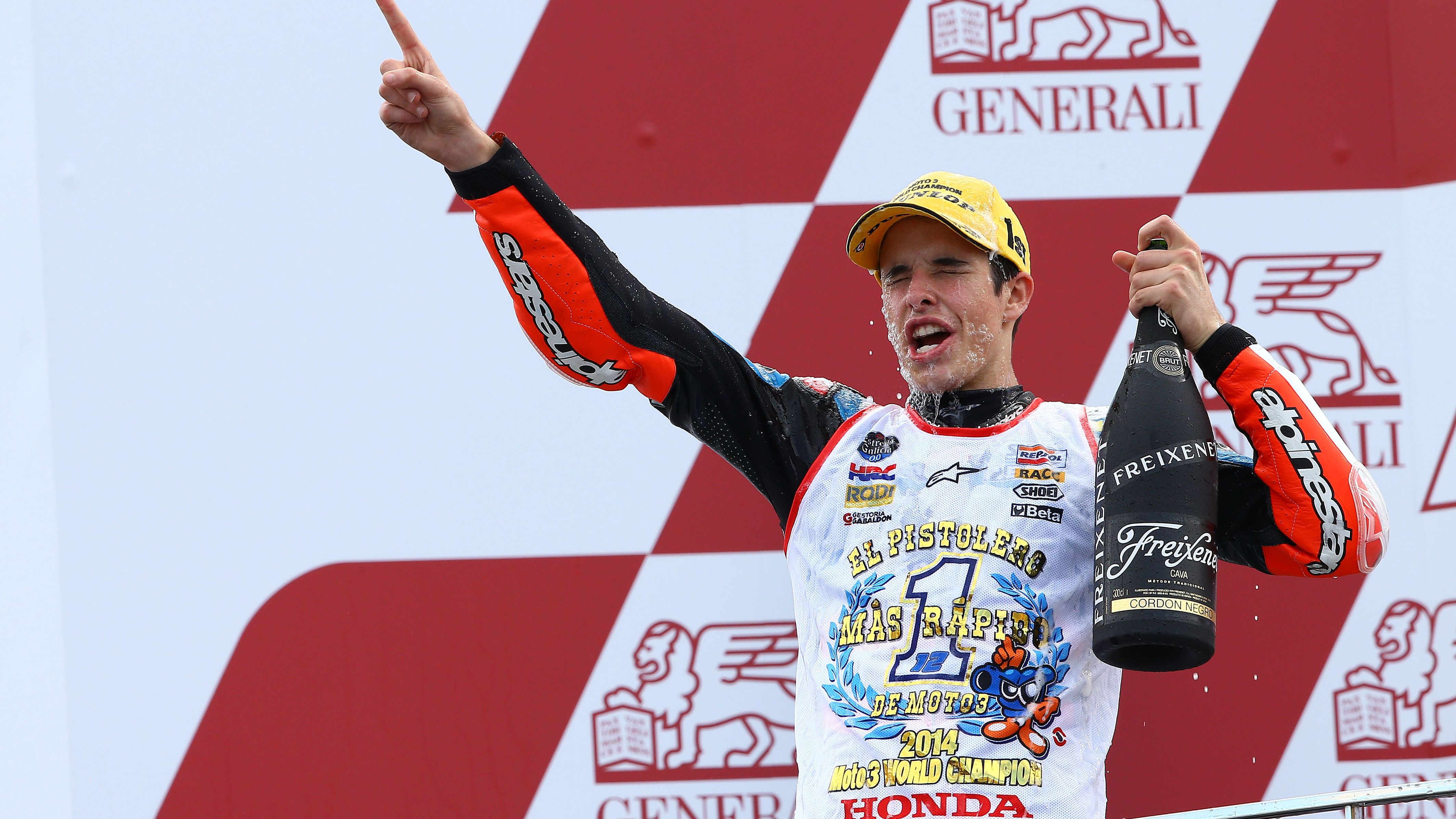 Álex Márquez se proclamó campeón del mundo de Moto3 en 2014 con el Estrella Galicia 0,0