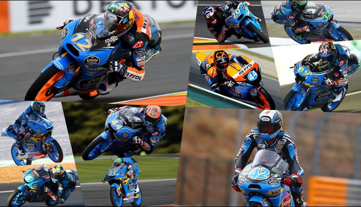 Los 10 pilotos que han disputado el Mundial de Moto3 a tiempo completo con el Estrella Galicia 0,0 entre 2012 y 2020