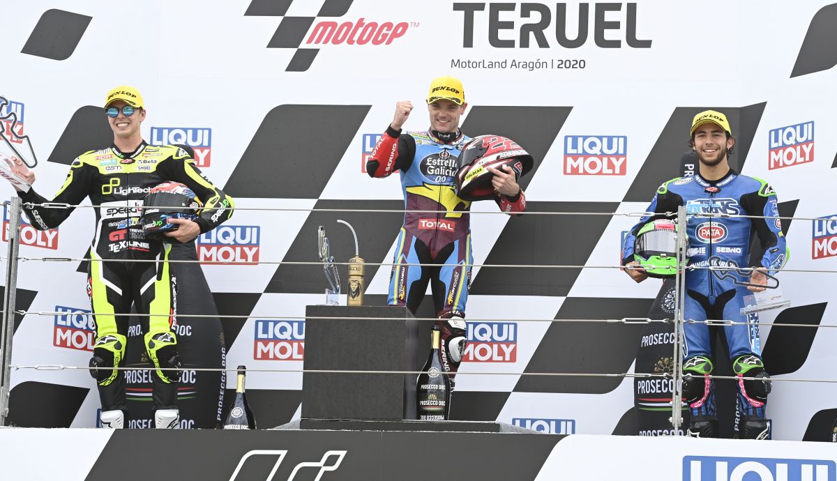 podio moto2 gp teruel podio moto2 gp teruel