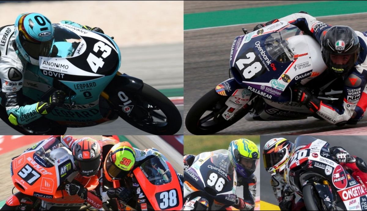 Xavi Artigas e Izan Guevara son favoritos al título de Moto3 al que también optan Pedro Acosta, David Salvador, Daniel Holgado y Josito García