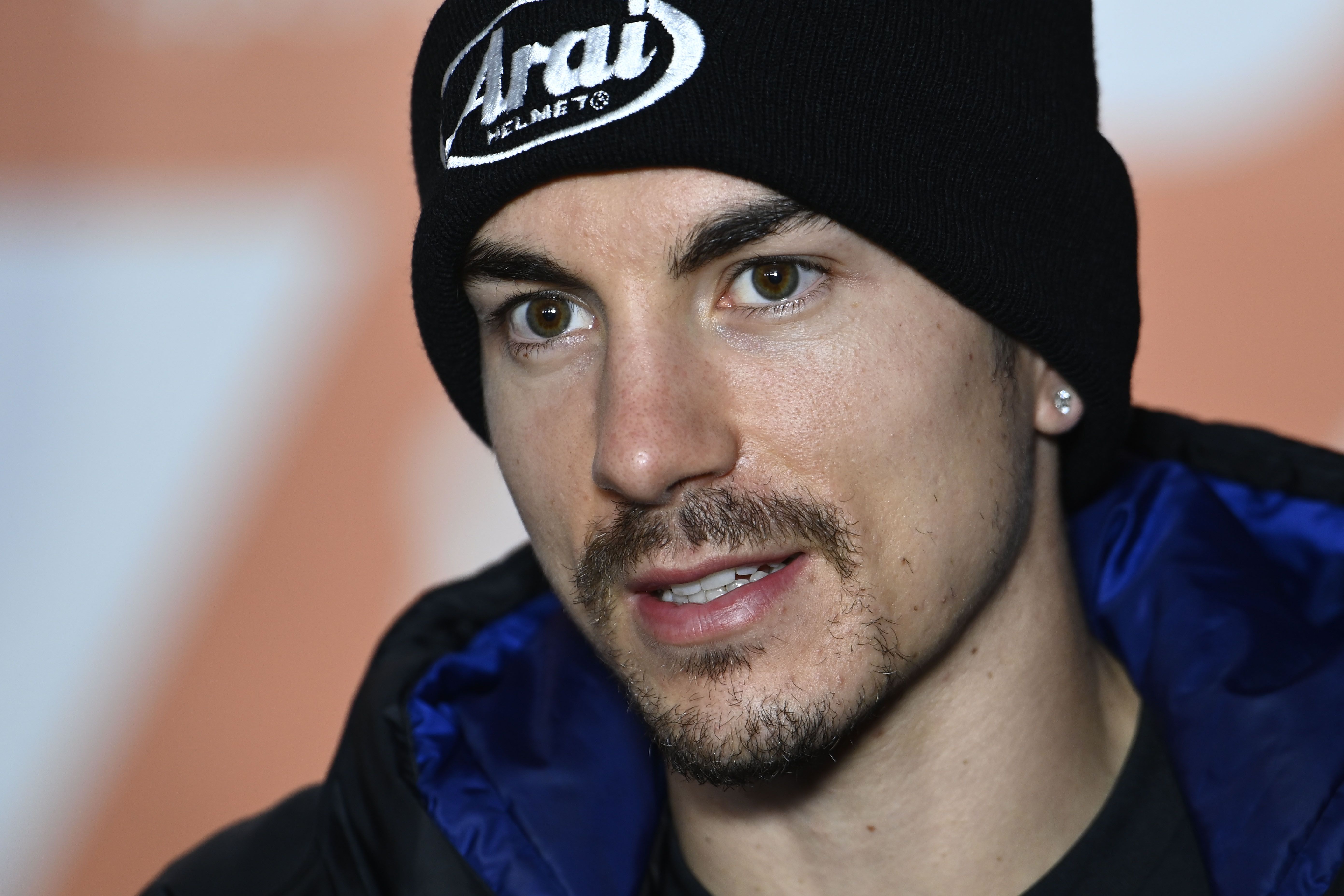 Maverick Viñales durante la rueda de prensa del Gran Premio de Europa en Valencia.