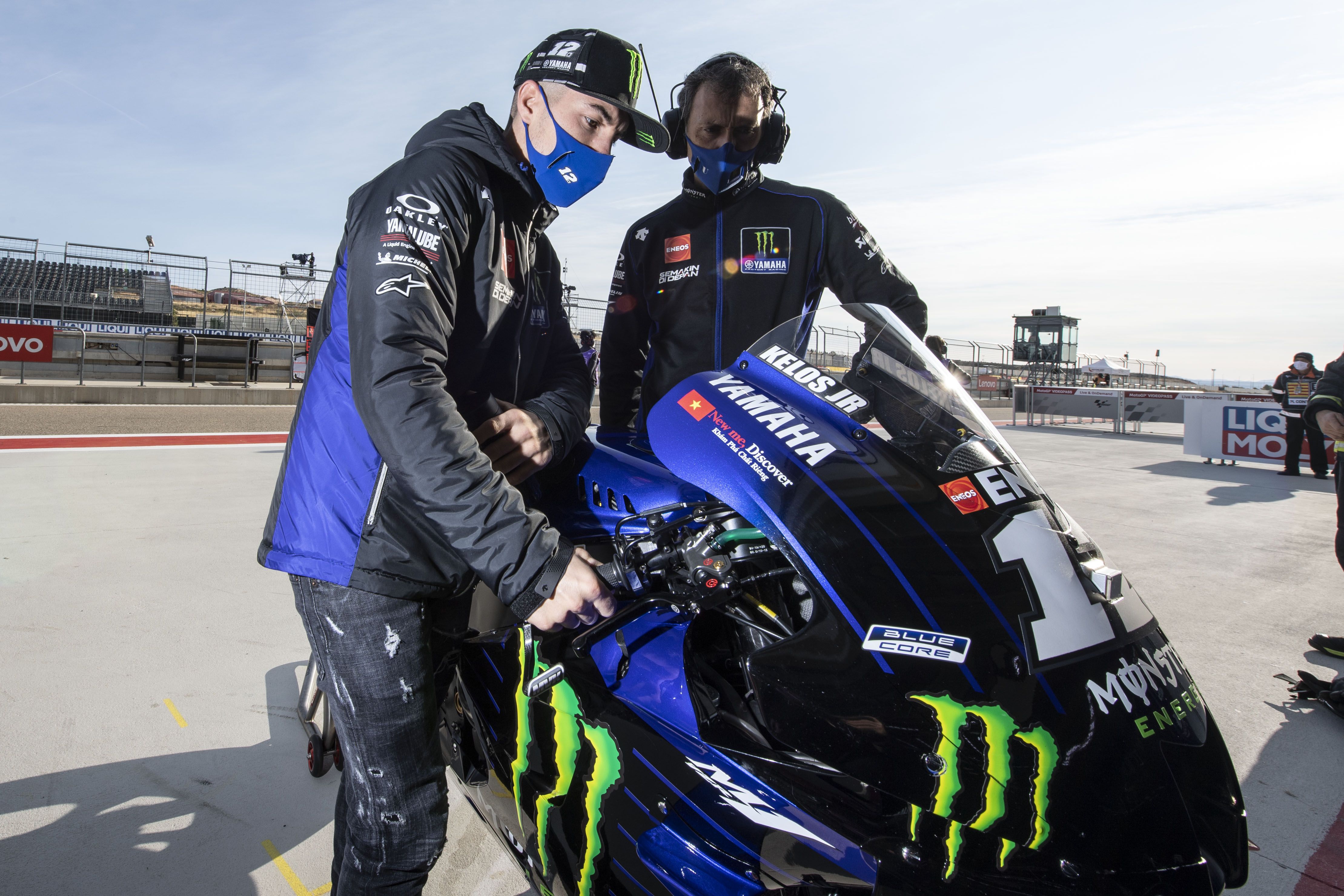 Maverick Viñales saldrá desde el pit lane en el Gran Premio de Europa. 
