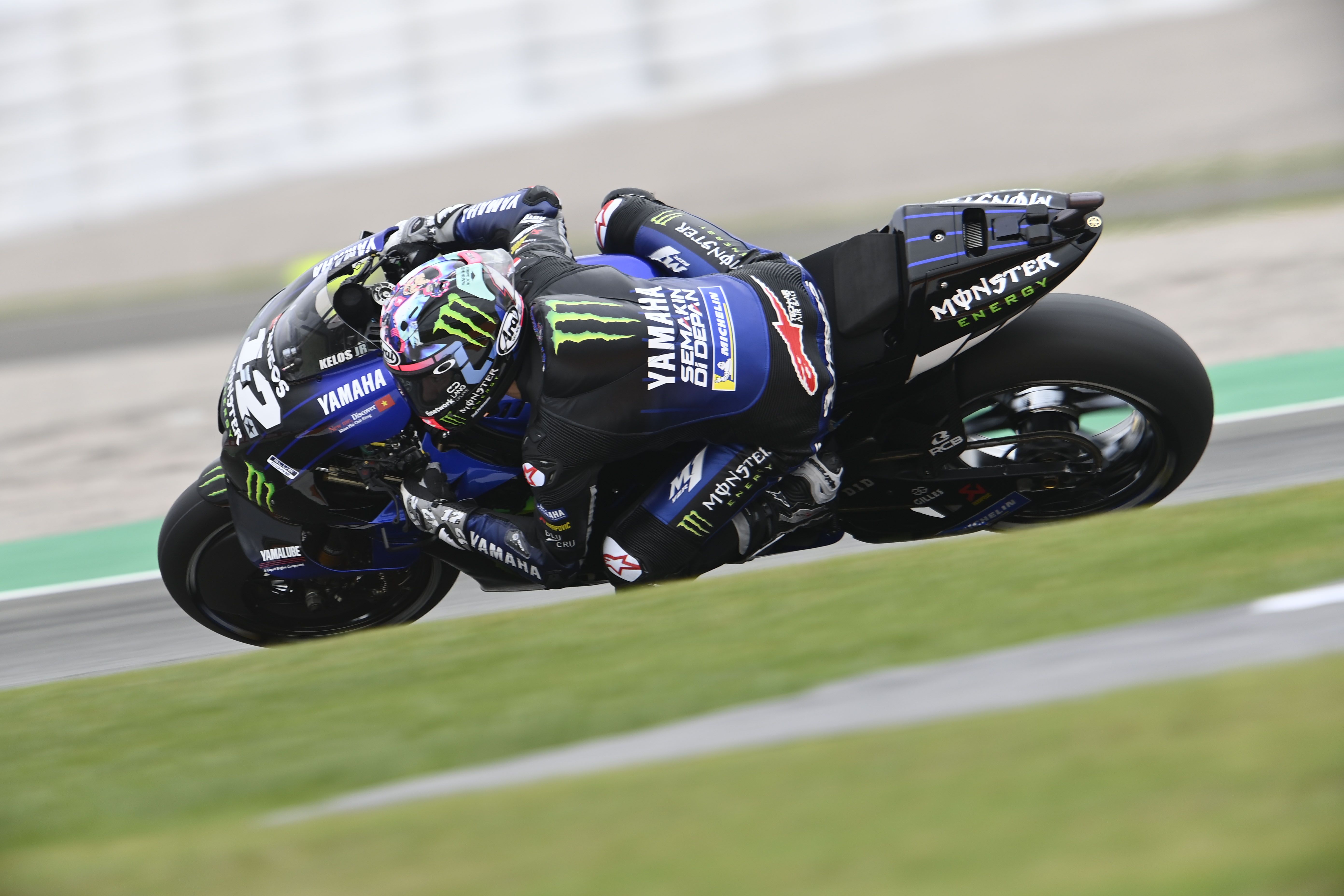 Maverick Viñales durante los entrenamientos libres del Gran Premio de Europa.