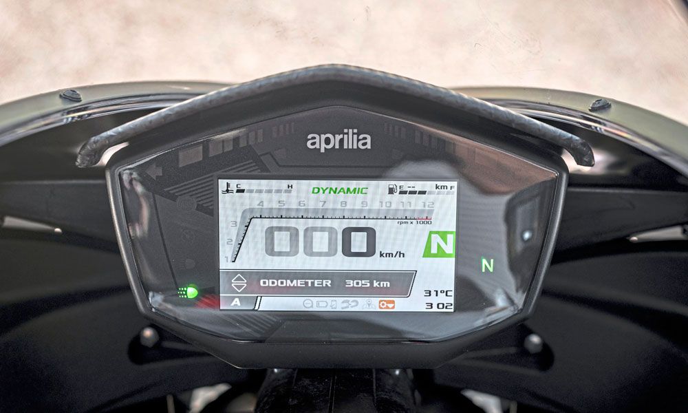 Aprilia RS 660: Aprilia ha diseñado una gestión electrónica con cinco modos de conducción y un completo surtido de ayudas electrónicas