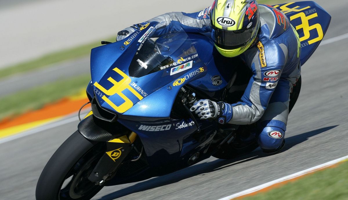 Chris Burns disputó su último GP de MotoGP en Valencia 2004 Chris Burns disputó su último GP de MotoGP en Valencia 2004