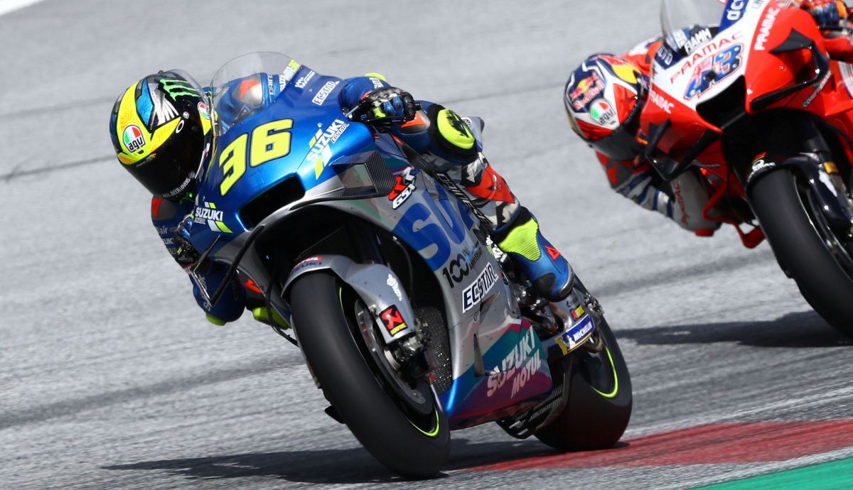 Joan Mir logró su primer podio en MotoGP en Austria Joan Mir logró su primer podio en MotoGP en Austria