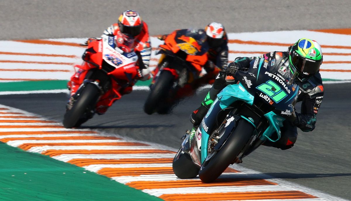 Franco Morbidelli coge metros sobre Jack Miller y Pol Espargaró Franco Morbidelli coge metros sobre Jack Miller y Pol Espargaró