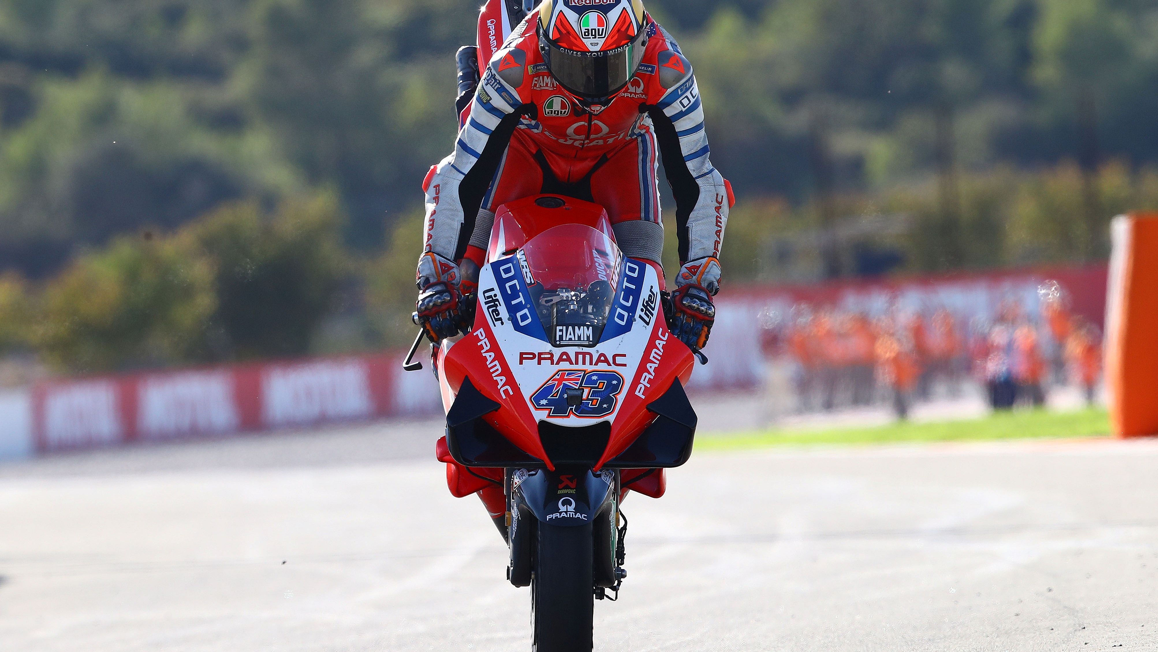 Jack Miller festeja su segundo puesto de forma espectacular
