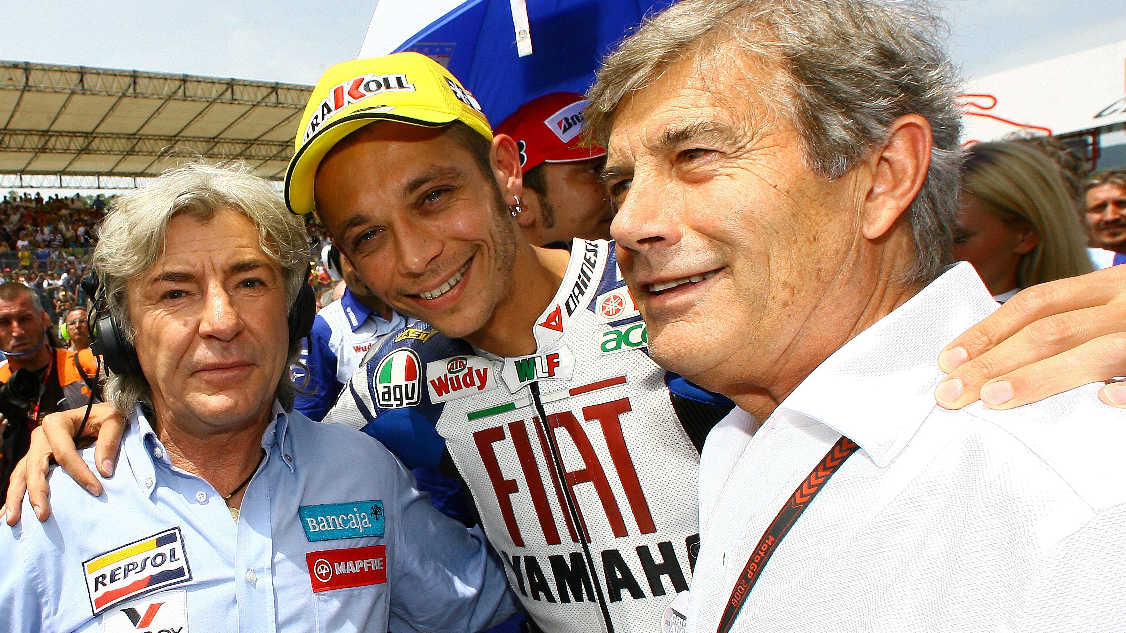Ángel Nieto, Valentino Rossi y Giacomo Agostini suman 37 títulos entre todas las categorías
