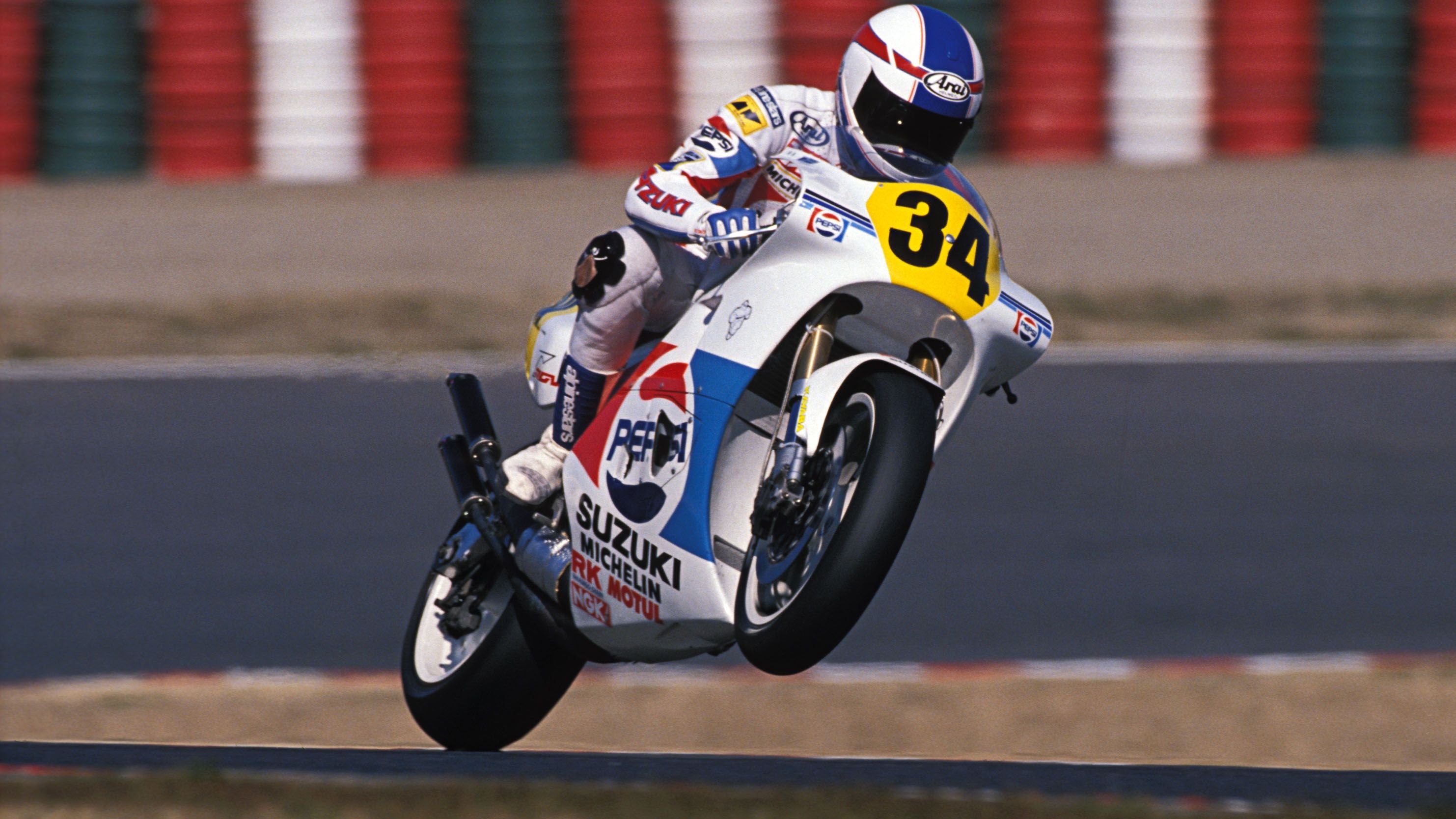 Durante años Kevin Schwantz estuvo peleando con las poderosas Honda y Yamaha