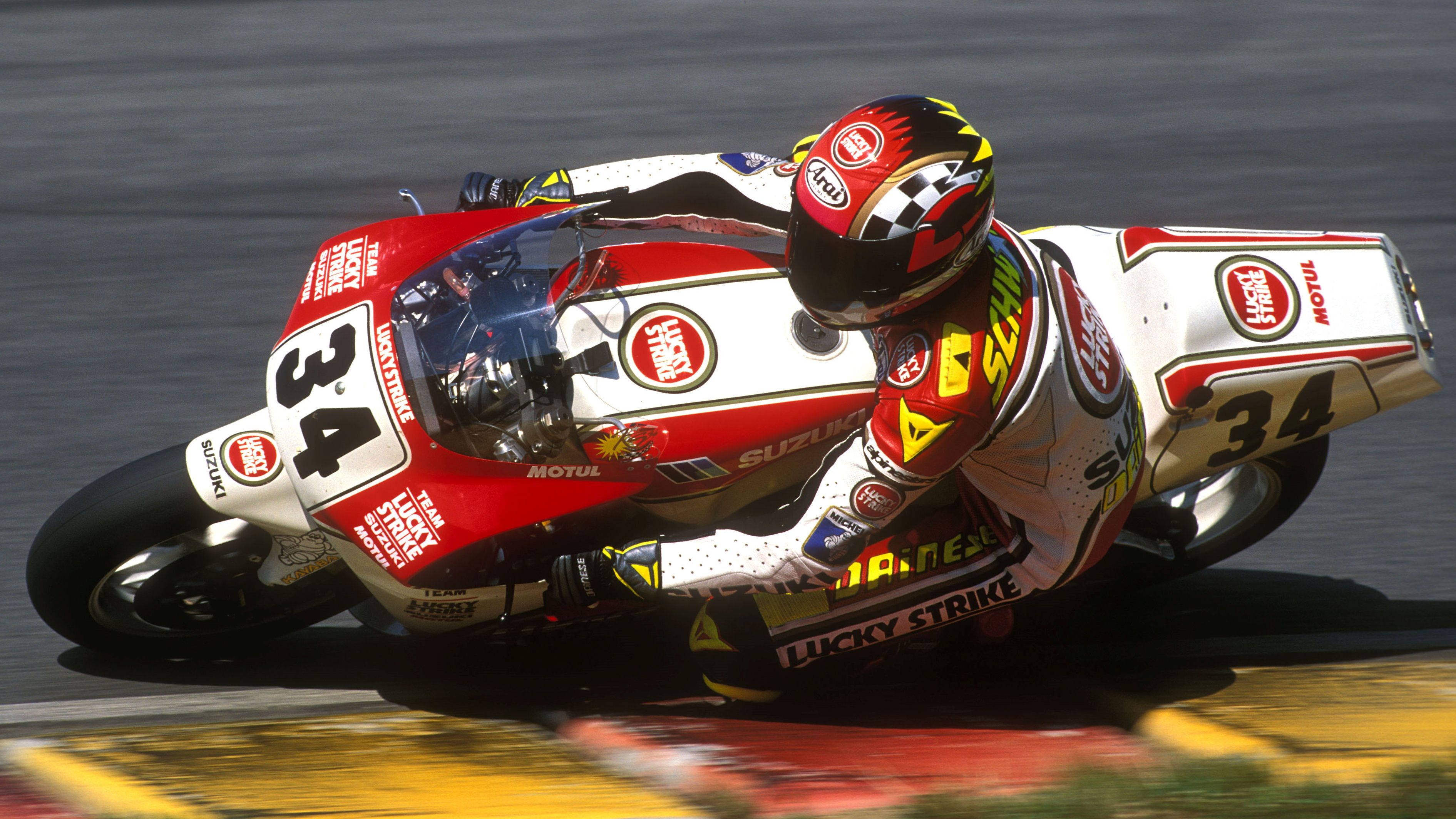 Kevin Schwantz campeón del mundo en 1993 con Suzuki