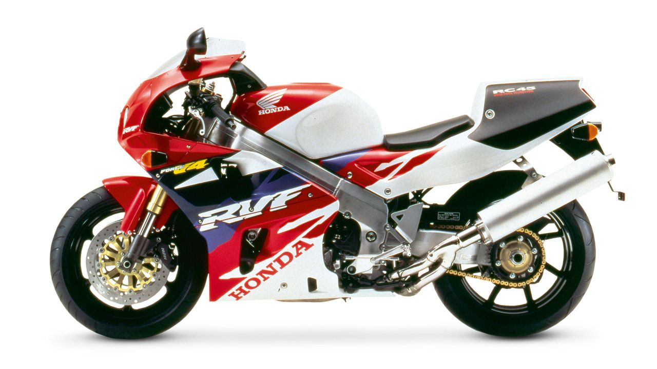 Honda VRF750 RC 45 1994. La inyección electrónica era la gran novedad en su motor V4.