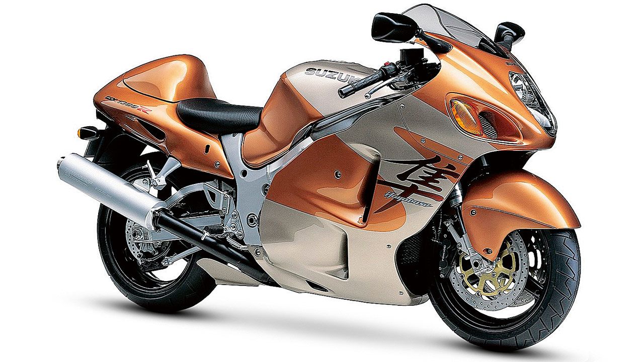 Suzuki GSX1300R 1999. La Hayabusa acabó con el reinado de la ZZ-R1100 en cuanto a velocidad máxima.