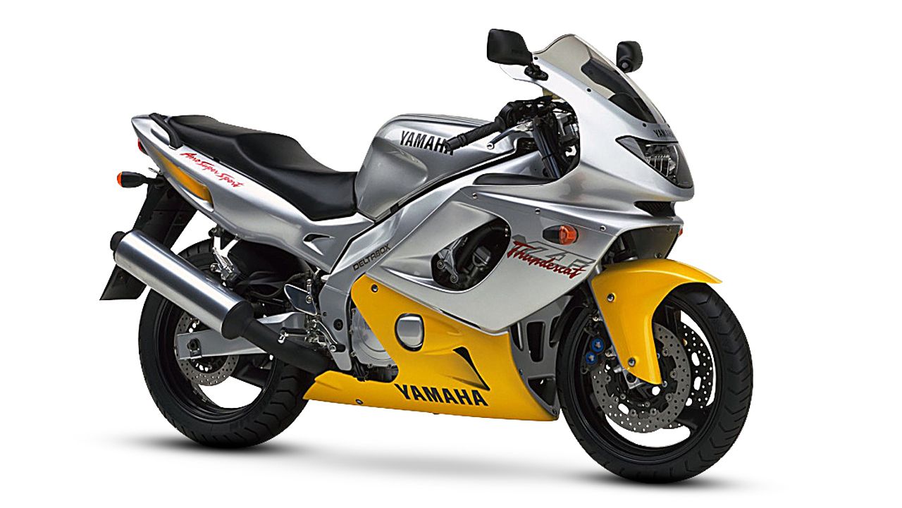 Yamaha YZF600R Thundercat 1996. La sucesora de la FZR600 mantenía gran parte de su estructura pero convenientemente modernizada.