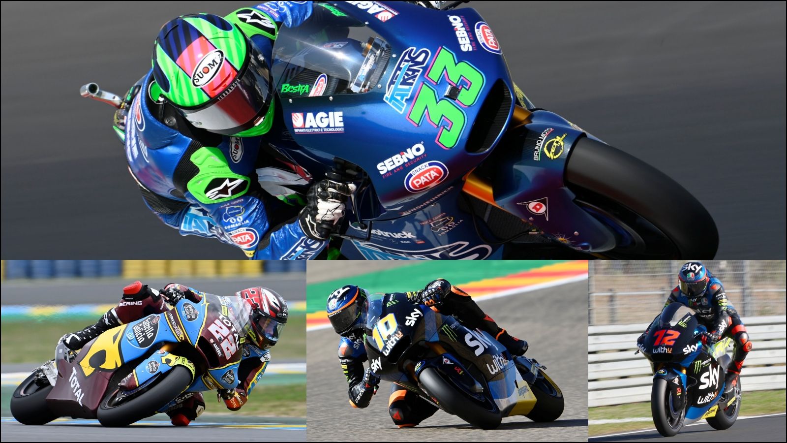 Enea Bastianini, Sam Lowes, Luca Marini y Marco Bezzecchi se jugarán el título de Moto2 2020 en Portimao