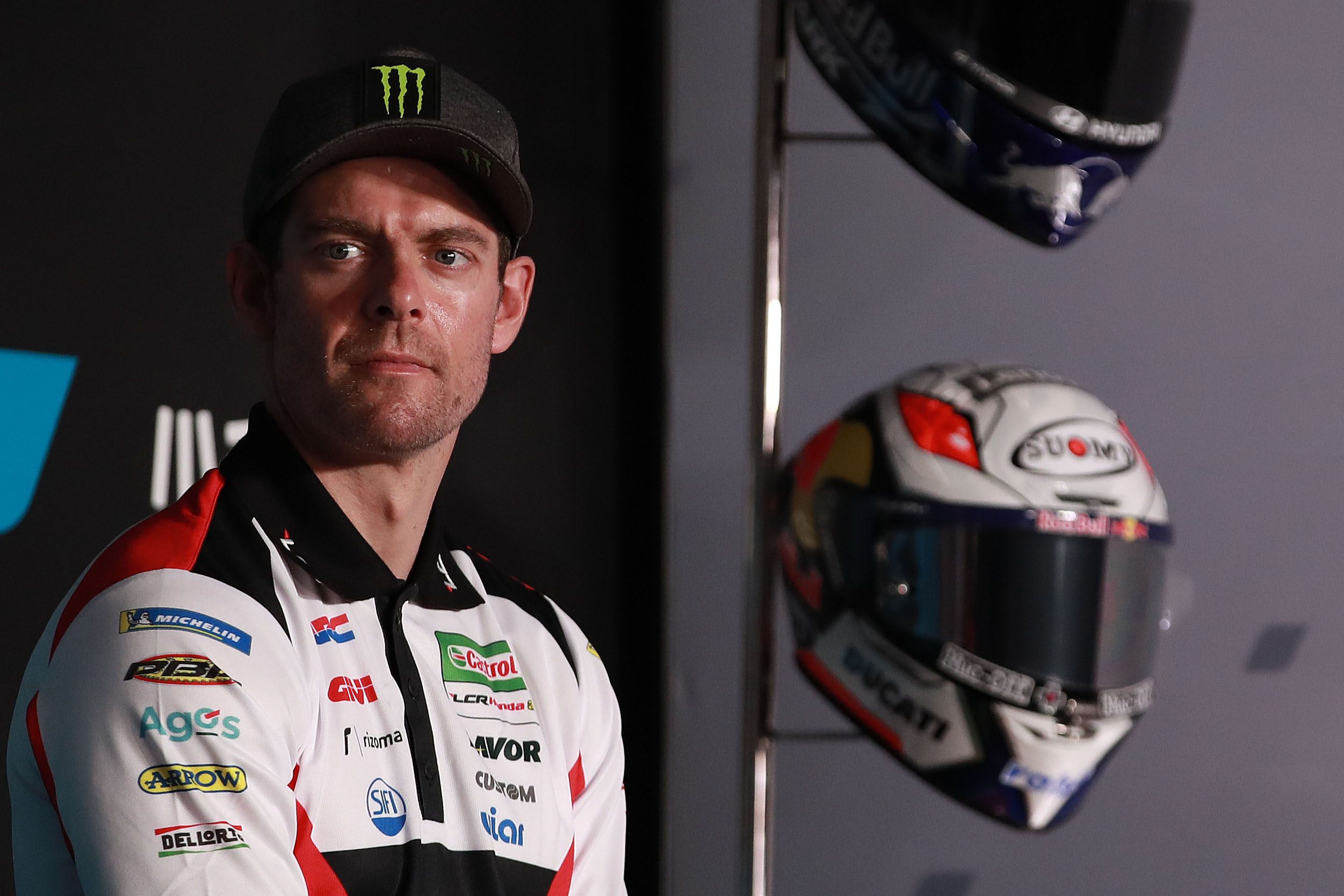 Cal Crutchlow durante la rueda de prensa del Gran Premio de Portugal, su última carrera en MotoGP.
