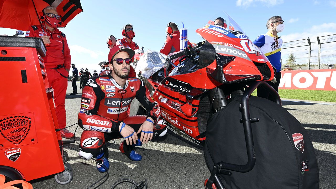 Andrea Dovizioso correrá en Portimao su última carrera con Ducati y buscará un nuevo subcampeonato.