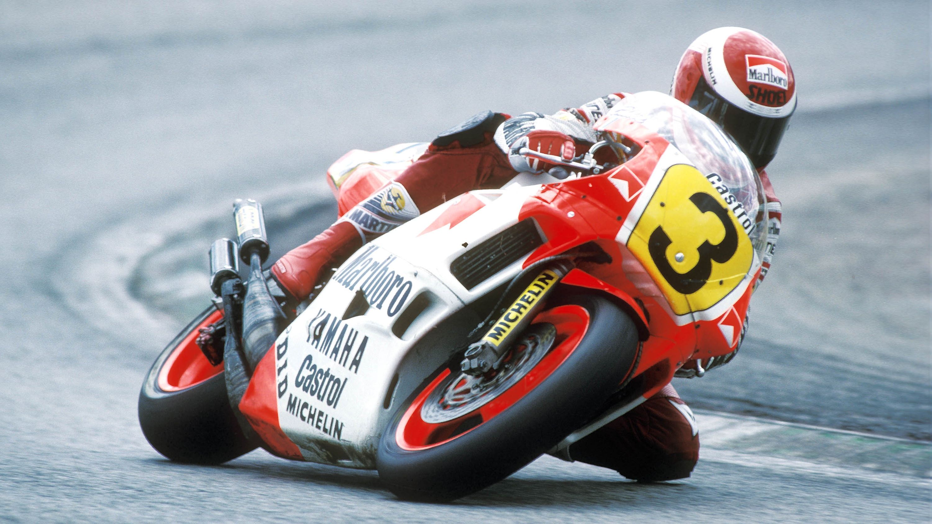 Eddie Lawson (1984, 1986 y 1988 con Yamaha y 1989 con Honda)