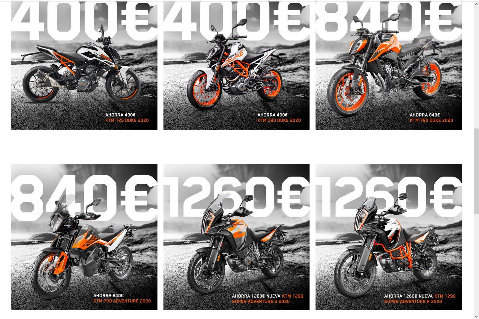 Descuentos KTM 