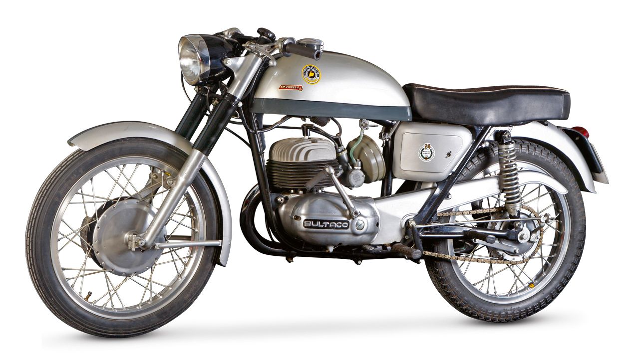 Bultaco Metralla 62 1962. Nacida de la experiencia de las TSS de carreras, enseguida se convirtió en la favorita de los aficionados nacionales.