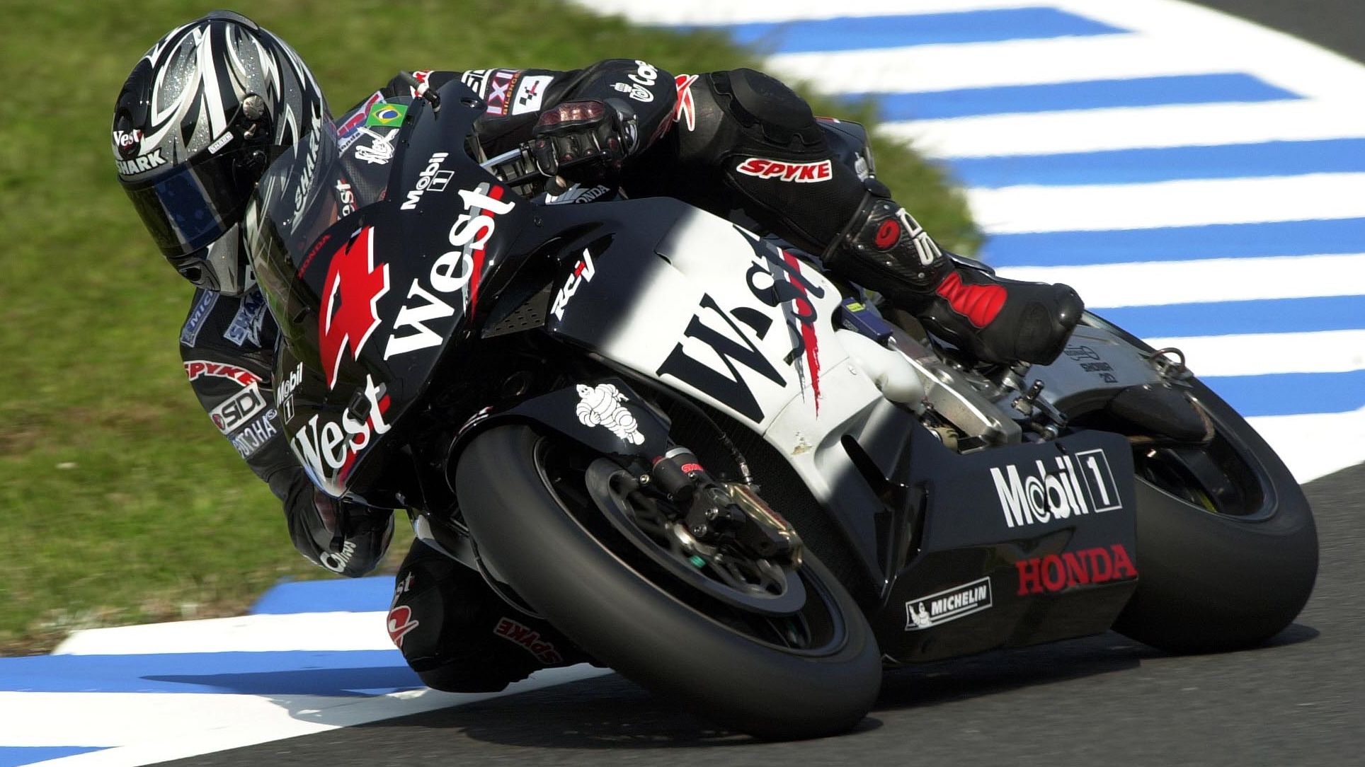 Alex Barros en Honda
