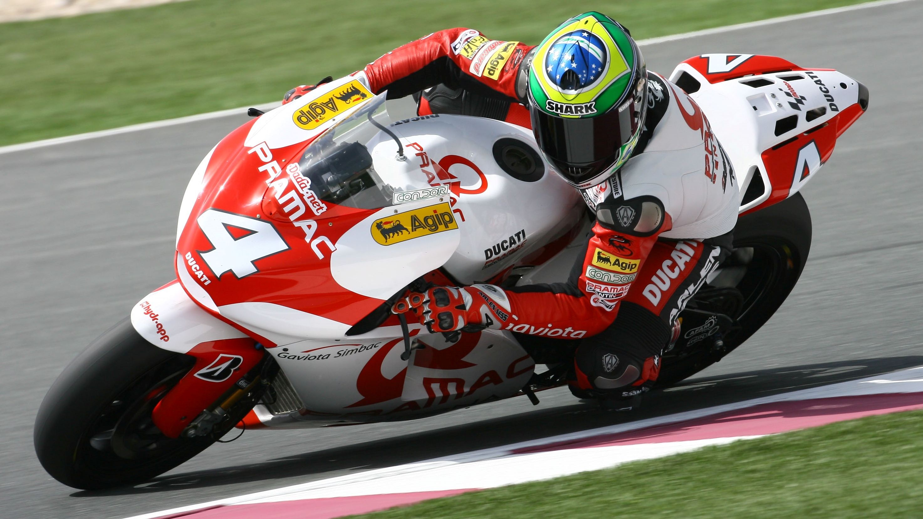 Alex Barros en Ducati
