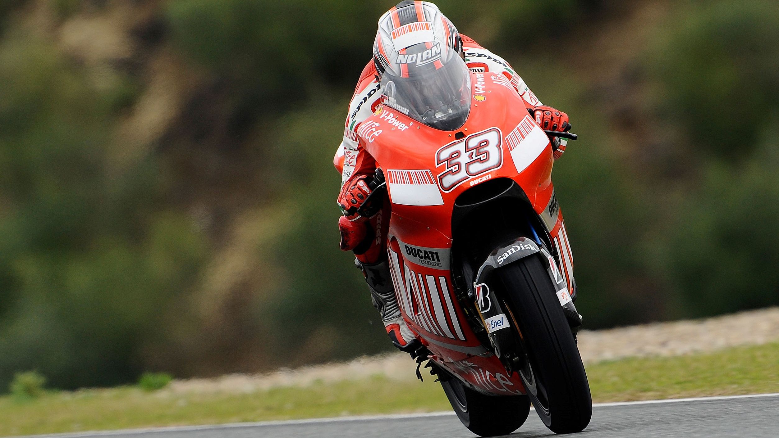 Marco Melandri en Ducati
