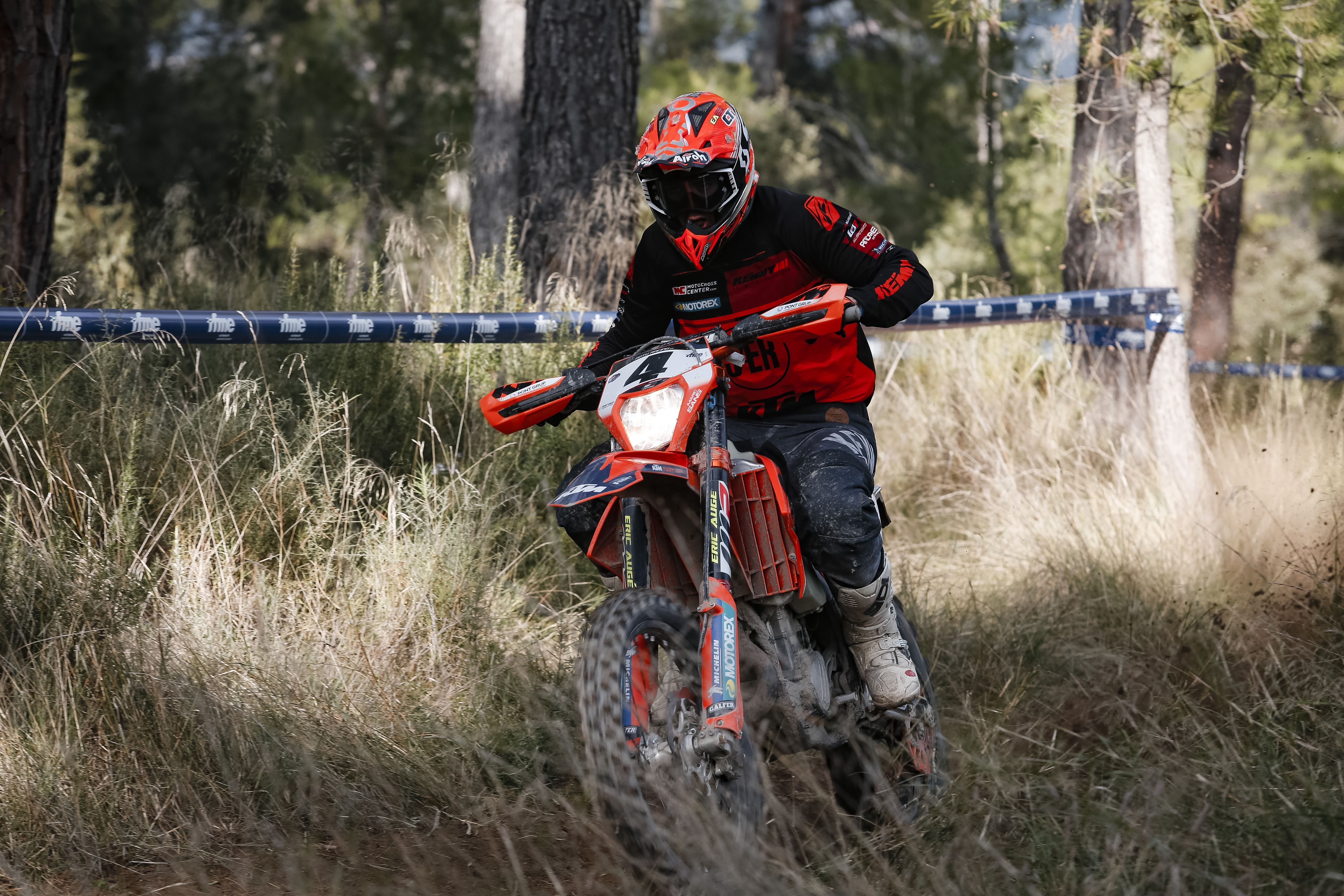 Marc Sans. Podio E2 en Manresa con la KTM 500.