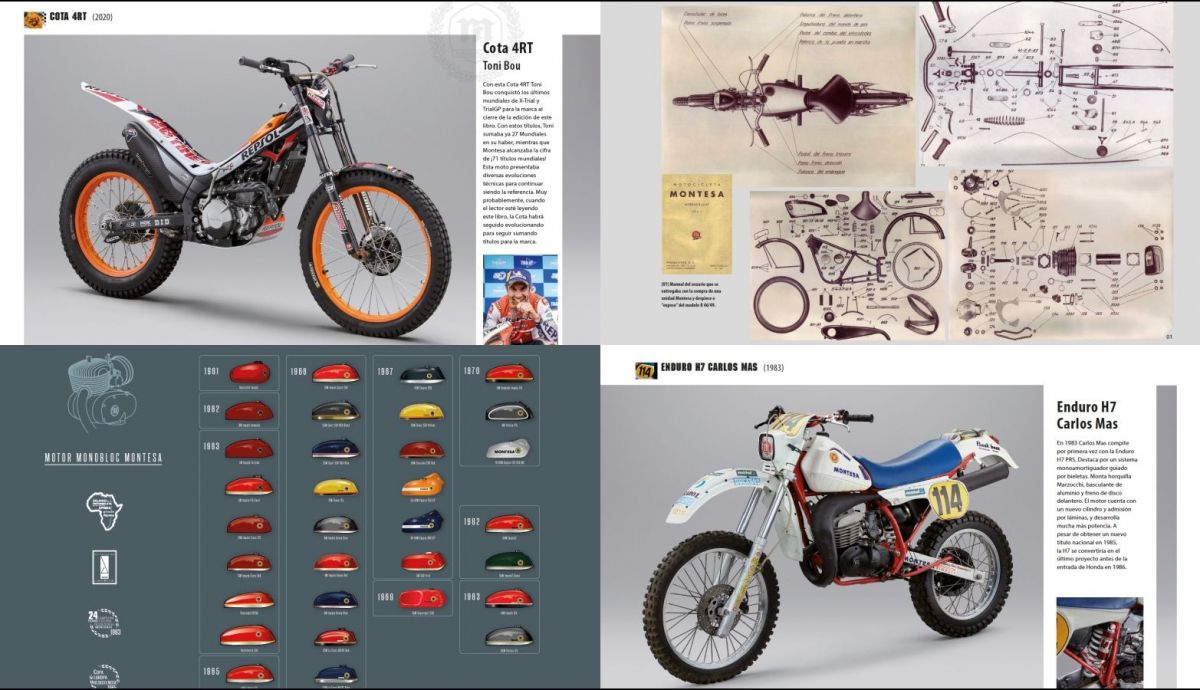 Algunas páginas del libro de Montesa, The Gallery Art Algunas páginas del libro de Montesa, The Gallery Art